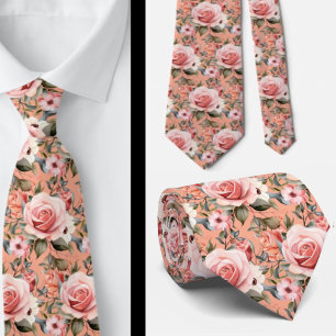 Corbata Rosas rosadas flores florales
