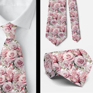 Corbata Rosas rosadas flores florales