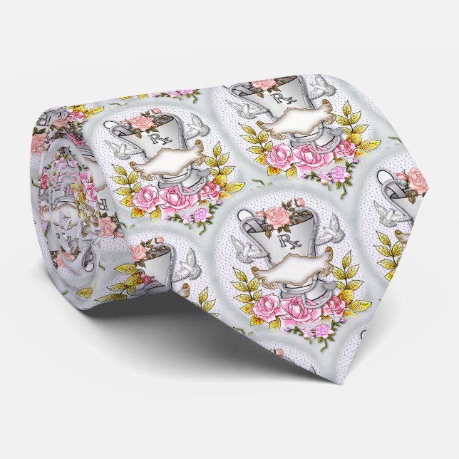 Corbata Rosas RX Mortero doctor Pilón  (Enrollado)