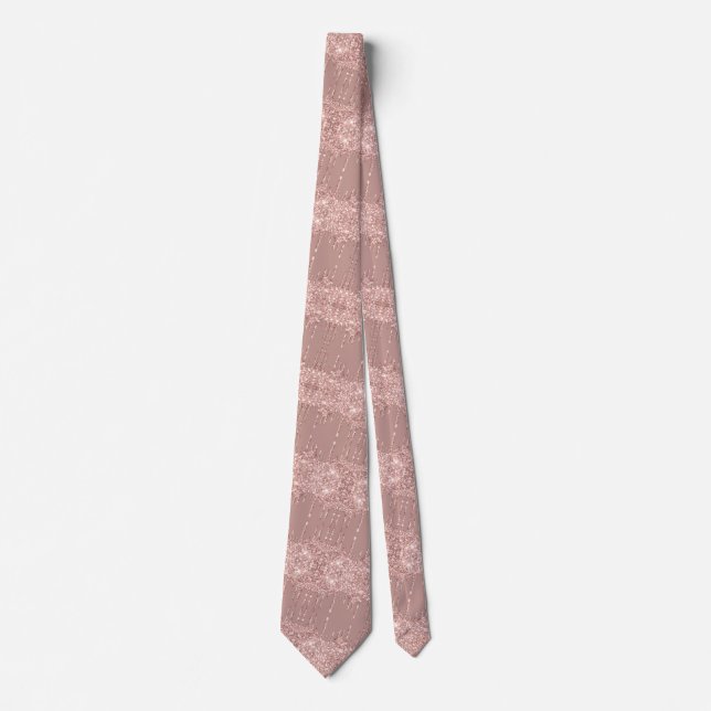 Corbata Rose Gold Sparkly Neck Tie (Anverso)