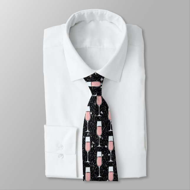 Corbata Rose Wine Pattern (Atado)
