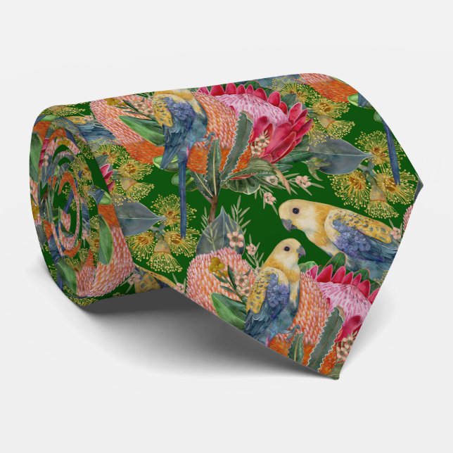 Corbata Rosella australiana de cabeza pálida (Enrollado)