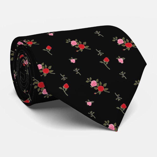 Corbata Roses (Enrollado)