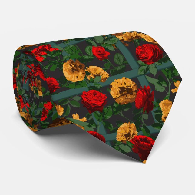 Corbata Roses rojas (Enrollado)