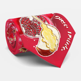 Corbata Rosh Hashannah - un Año Nuevo feliz, dulce