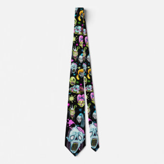 Corbata Rostros de chispa zombis