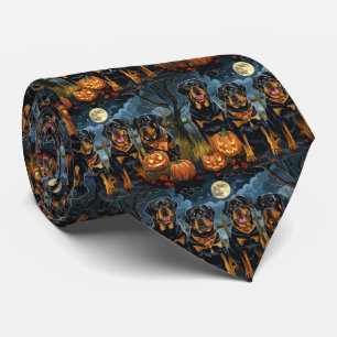 Corbata Rottweiler Halloween Spooky