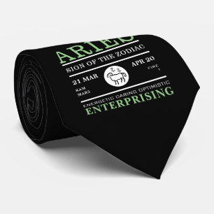 Corbata Rótulo Aries del Zodiaco, Astrológico