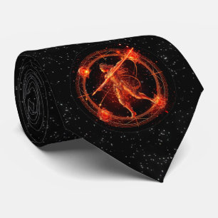 Corbata Rótulo Astrológico Sagitarrius Zodiac