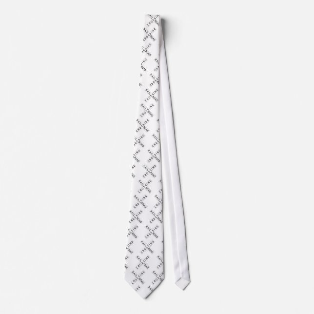 Corbata Rótulo de RailroadCrossing (Anverso)