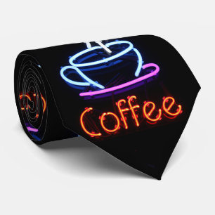 Corbata Rótulo Neon de la Copa del Café
