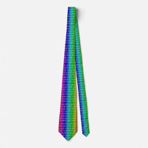 Corbata Rótulo Zodiaco (Arcoiris)
