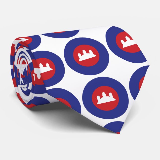 Corbata Roundel de Camboya (Enrollado)