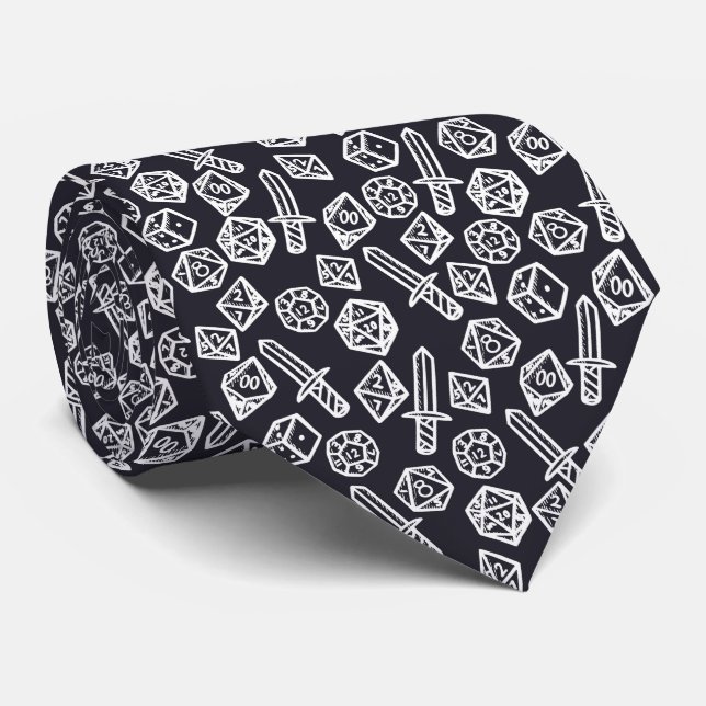 Corbata RPG Dice Gamer Tie (Enrollado)