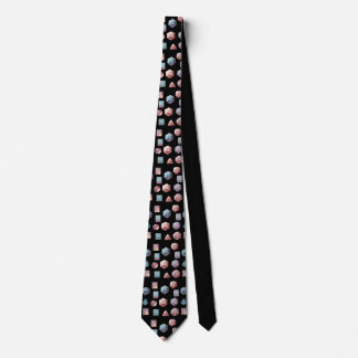Corbata RPG Dice Negro Patterado