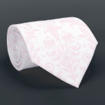 Corbata Rubor Rosa Acanthus Floral Damask Boda Nata De Cue<br><div class="desc">Una corbata de cuello boda rosa de color rosa rubor con un patrón de hoja de acanto rosado con un fondo blanco puro. Hace que un gran novio y un novio se aten el cuello boda.</div>