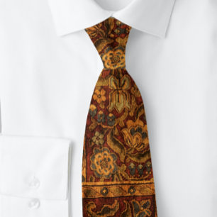 Corbata Ruby Burgundy del patrón holandés de bronce