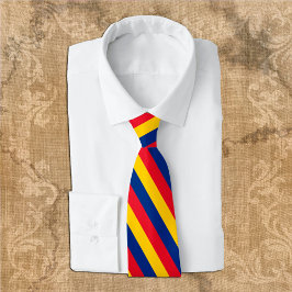 Corbata Rumania Lazos, moda negocio de la bandera rumana