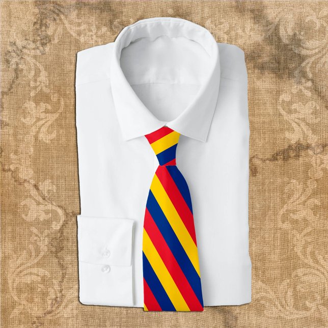 Corbata Rumania Lazos, moda negocio de la bandera rumana (Subido por el creador)