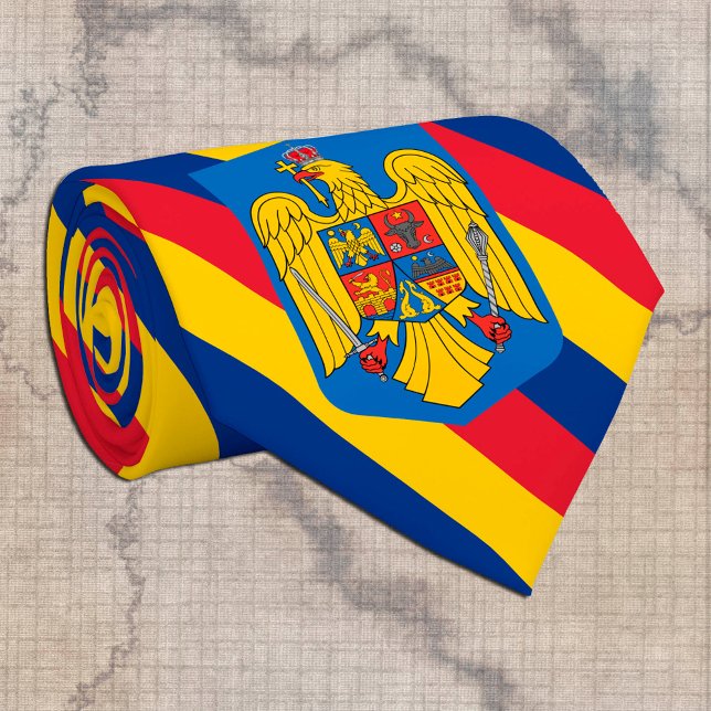 Corbata Rumania Lazos, moda negocio de la bandera rumana (Subido por el creador)