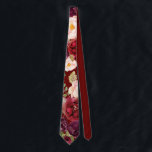 Corbata Rústico Boho Colorful Floral Boda de cuello<br><div class="desc">Esta corbata rústica de boda floral y colorida es un regalo perfecto para un boda moderno. El diseño se compone de peonías acuáticas rosas,  violetas,  rojas y borgoñosas agrupadas en elegantes ramos de follaje verde,  inspirando la belleza natural.</div>