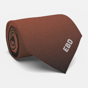 Corbata Rusty Fall Ombre Necktie de Iniciales Personaliz