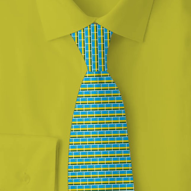 Corbata Rwanda Flag Brick Pattern (Subido por el creador)