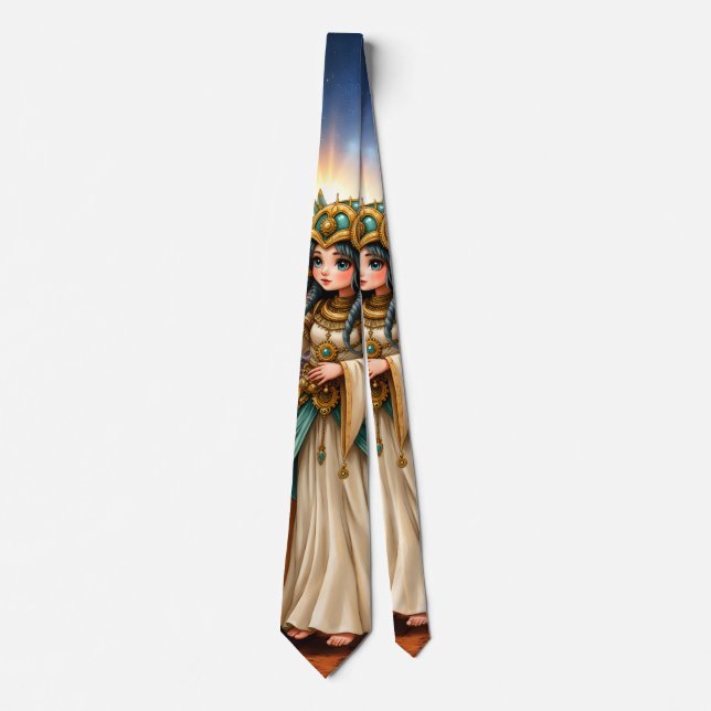 Corbata Sacerdotisa Celestial de la Pirámide Dorada. (Anverso)