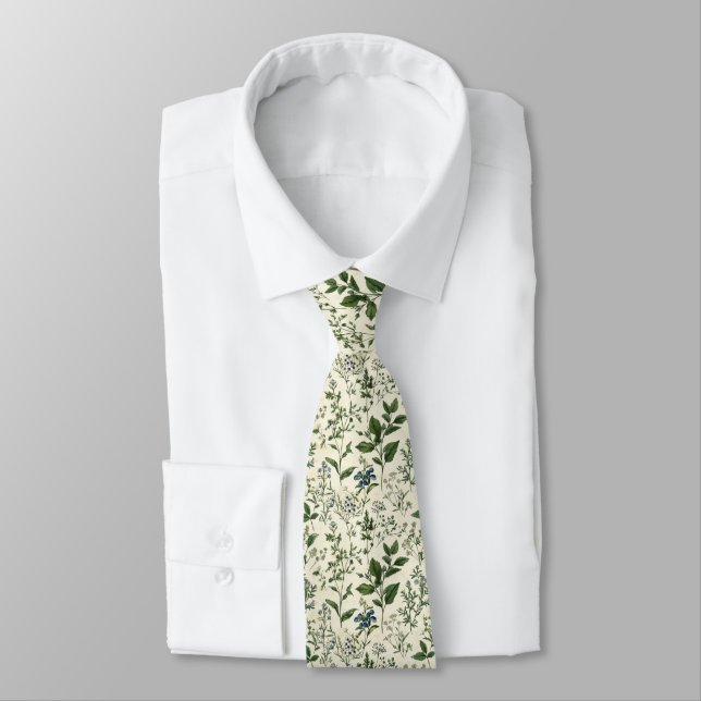 Corbata Sage Green Botanicals Groom Wedding Groomsmen  (Atado)