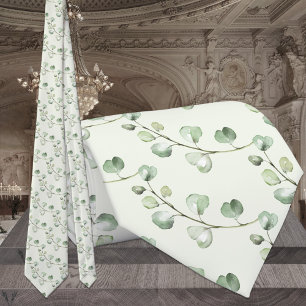 Corbata Sage Green Eucalyptus Greenery Elegante Boda