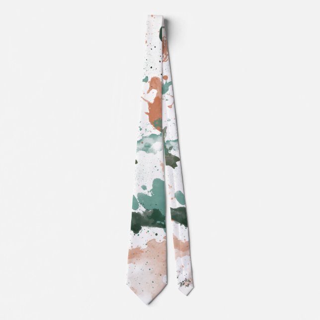 Corbata Sage Peach Palette Splatt (Anverso)