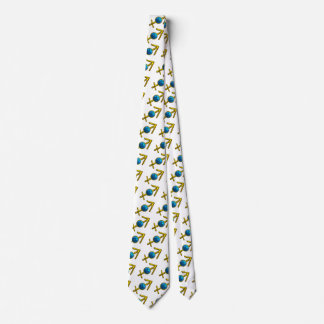 CORBATA SAGITTARIO DIOS AZUL ZODIAC CUMPLEAÑOS JEWEL