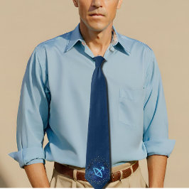 Corbata Sagittarius zodiac con estrellas