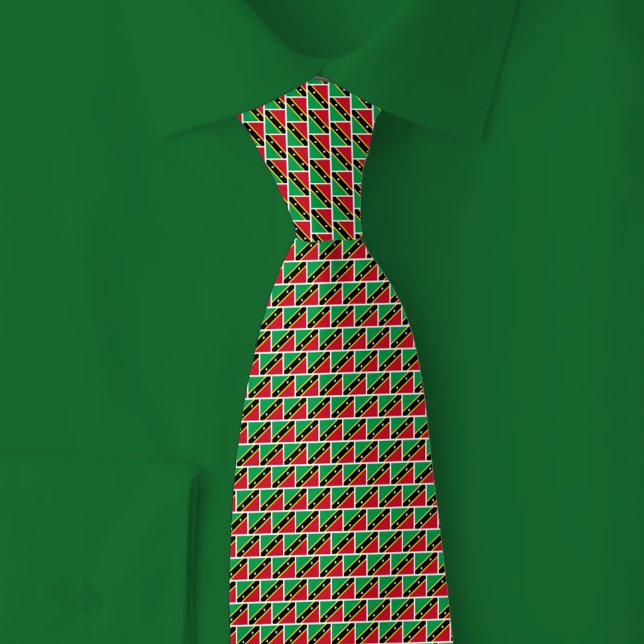 Corbata Saint Kitts and Nevis Flag Brick Pattern (Subido por el creador)