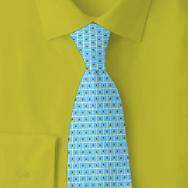 Corbata Saint Lucia Flag Brick Pattern