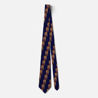 Corbata Saint Michael Vanquishing Devil, azul