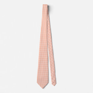 Corbata Salmon Pink Gingham Tie
