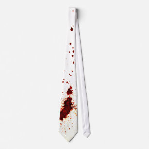 Corbata Salpicadura de sangre en la pared