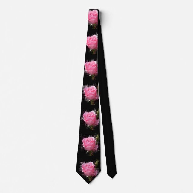 Corbata salpicadura rosa rosada (Anverso)