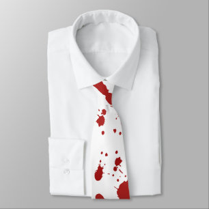 Corbata Salpicadura sangrienta Halloween del salpicón de