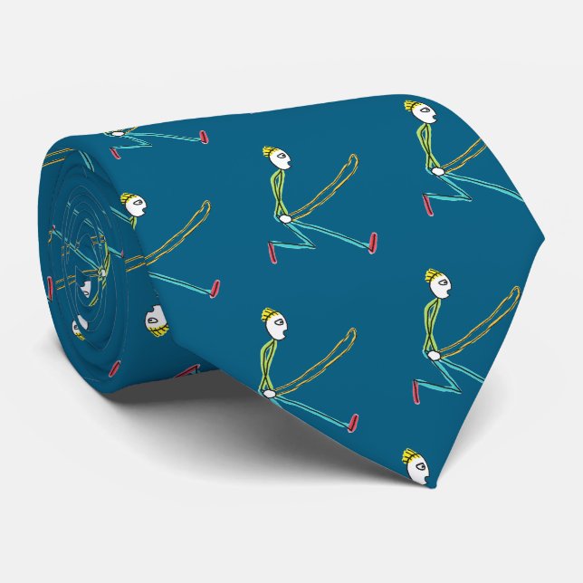 Corbata Saltar la cuerda Stickman (Enrollado)