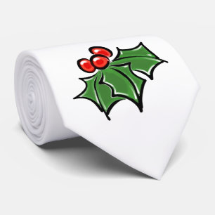 Corbata Saltos de Holly, bayas de Holly, vacaciones divert