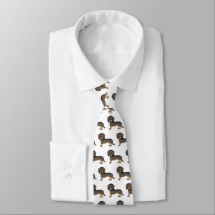 Corbata Salvaje patrón de perro jabalí de pelo duro Dachsh