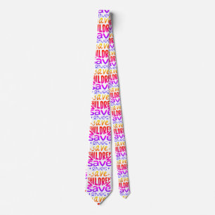 Corbata Salven niños, salven vidas