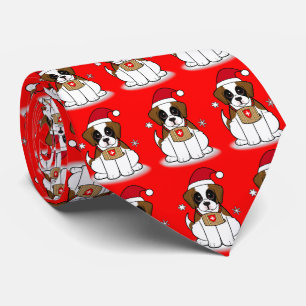 Corbata San Bernardo Cachorro a Navidades