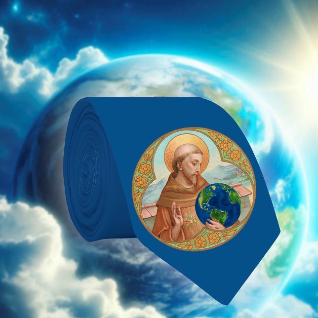 Corbata San Francisco de Asís y el Medio Ambiente (Azul/G) (Subido por el creador)