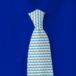 Corbata San Marino Flag Brick Pattern