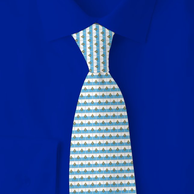 Corbata San Marino Flag Brick Pattern (Subido por el creador)