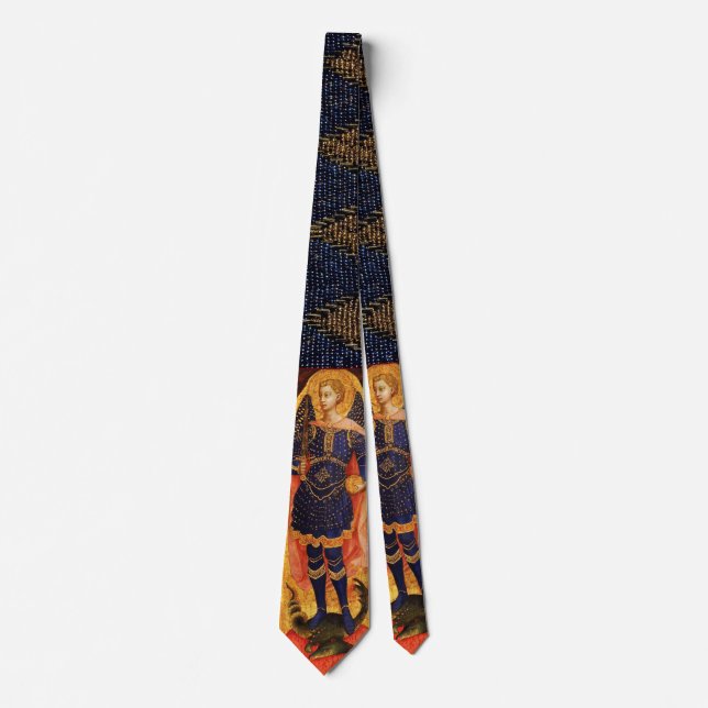 Corbata San Miguel el Arcángel con Dragón, Ruby (Anverso)
