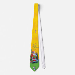 Corbata Santa, árbol de navidad, gato y ratón
